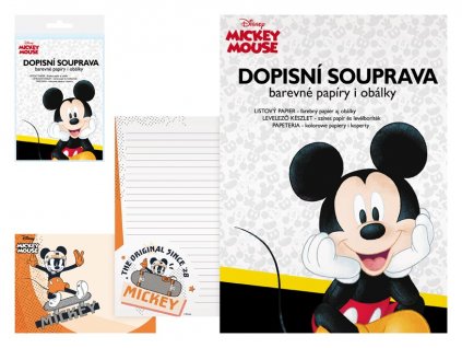 12069 3 dopisni set mickey mouse